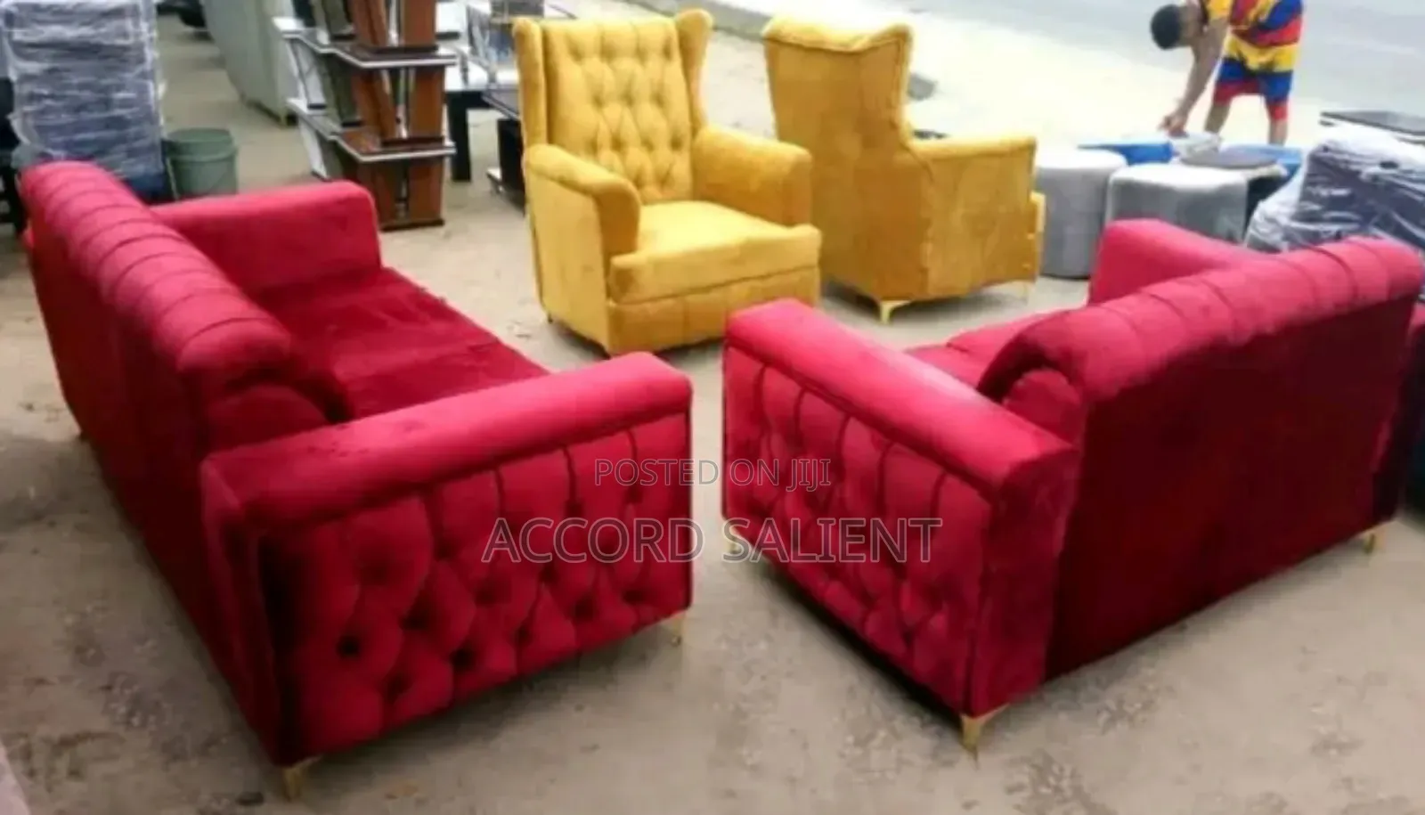 7 Seater Designer Sofa With High Back Singles