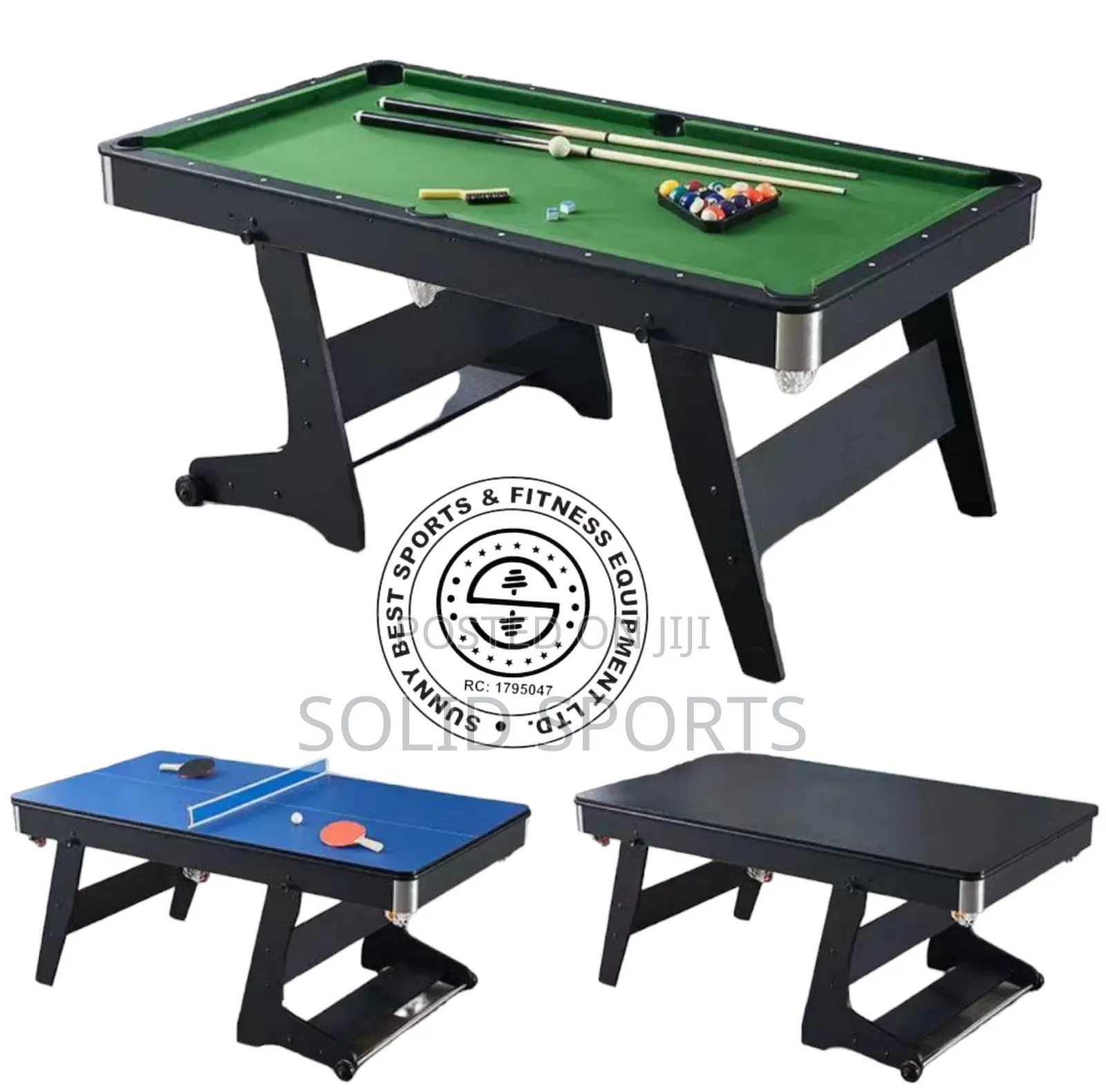 6 Ft 2 in 1 Foldable Snooker Table
