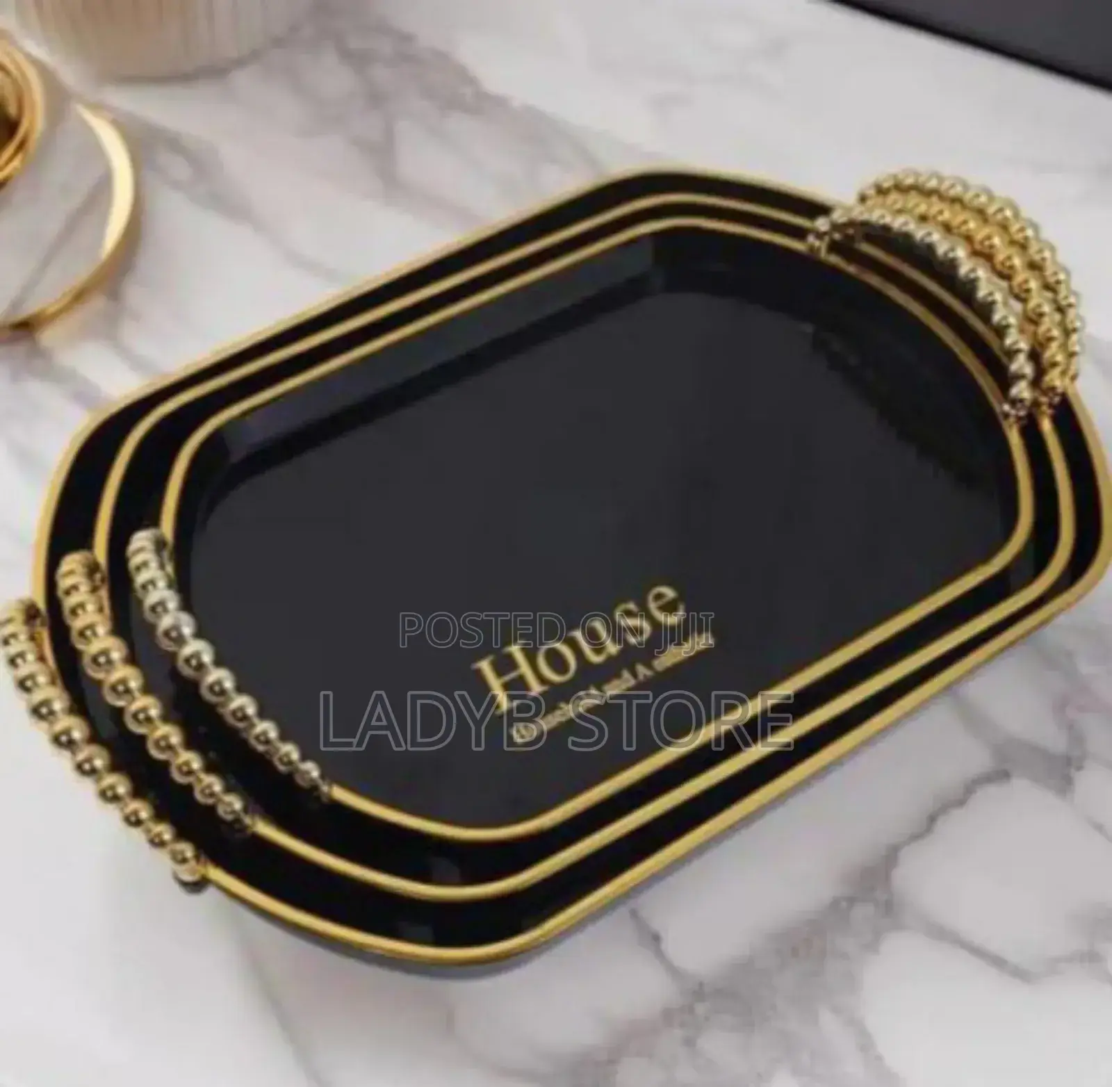 Black 3in1 Black Acrylic Tray