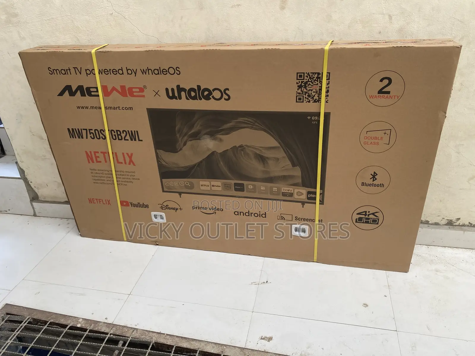 75”Whaleos Double Screen Smart Tv