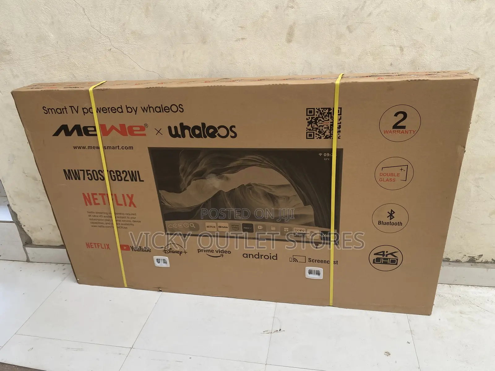 75”Whaleos Double Screen Smart Tv