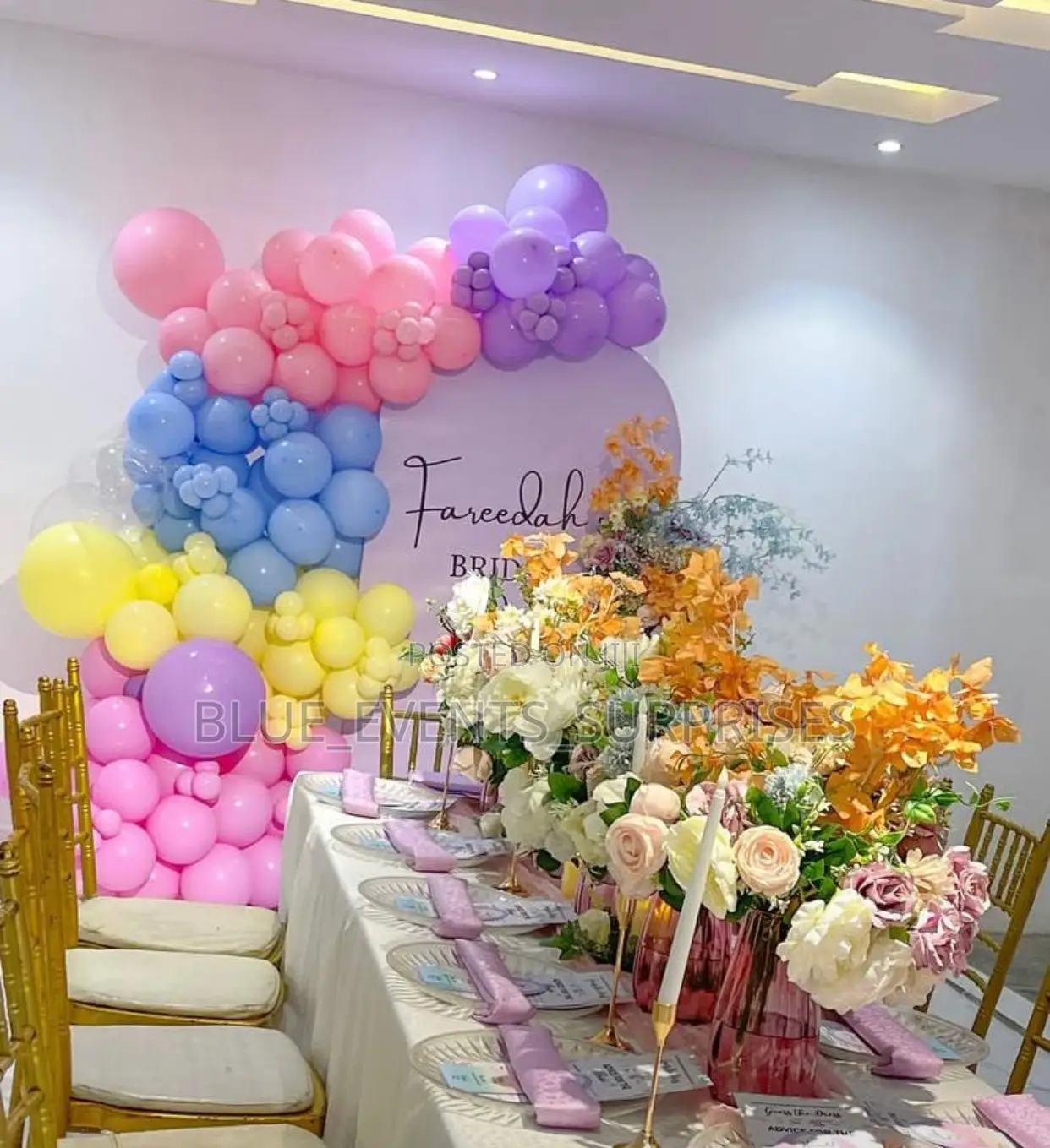 Event Decoration for Bridal Shower/Birthday