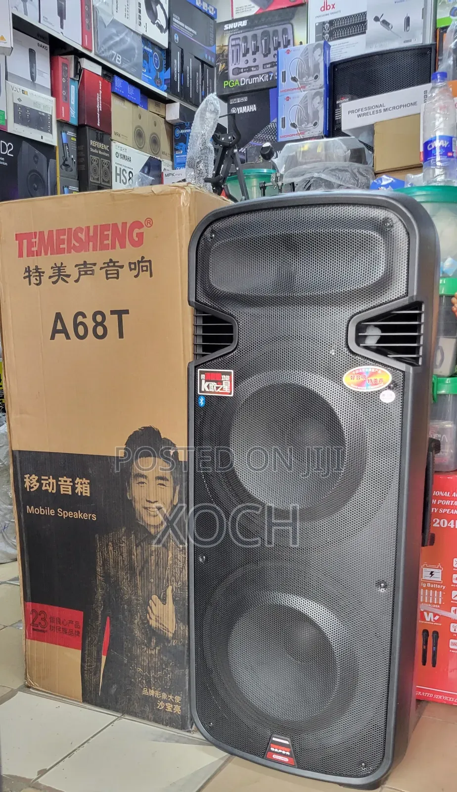 Full Range Rechargeable Pa System With Dual Wireless Mic.