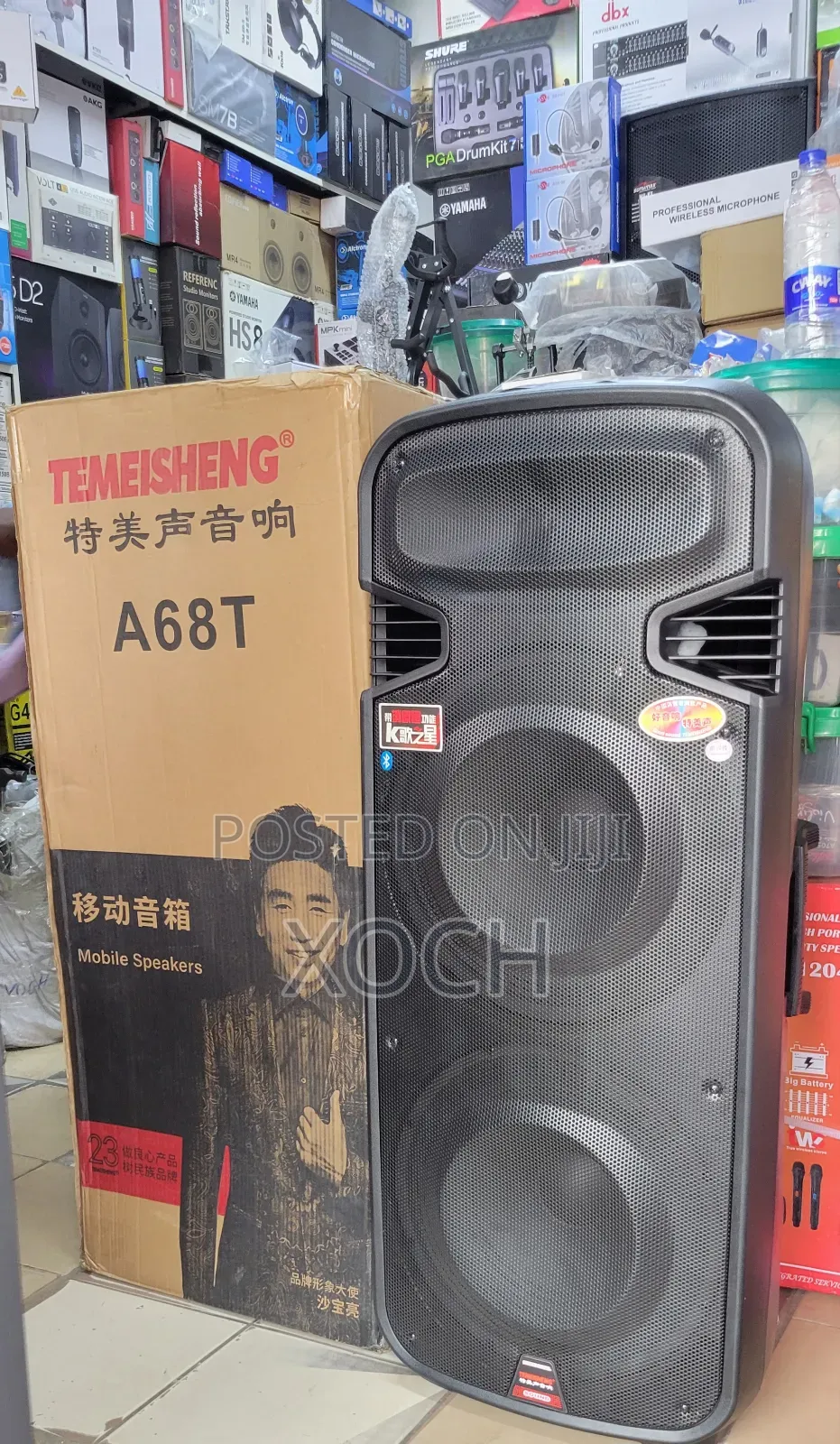 Full Range Rechargeable Pa System With Dual Wireless Mic.
