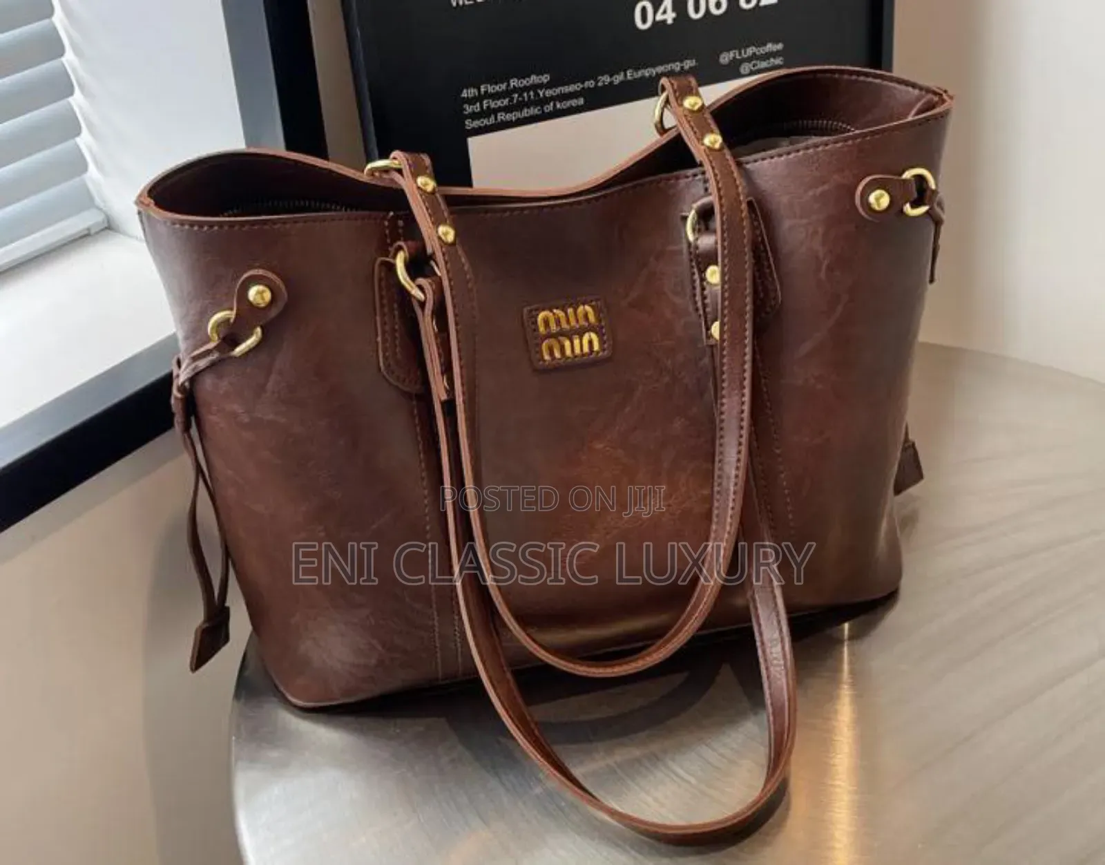 Original Luxury Leather Handbags Miu Miu Well Branded