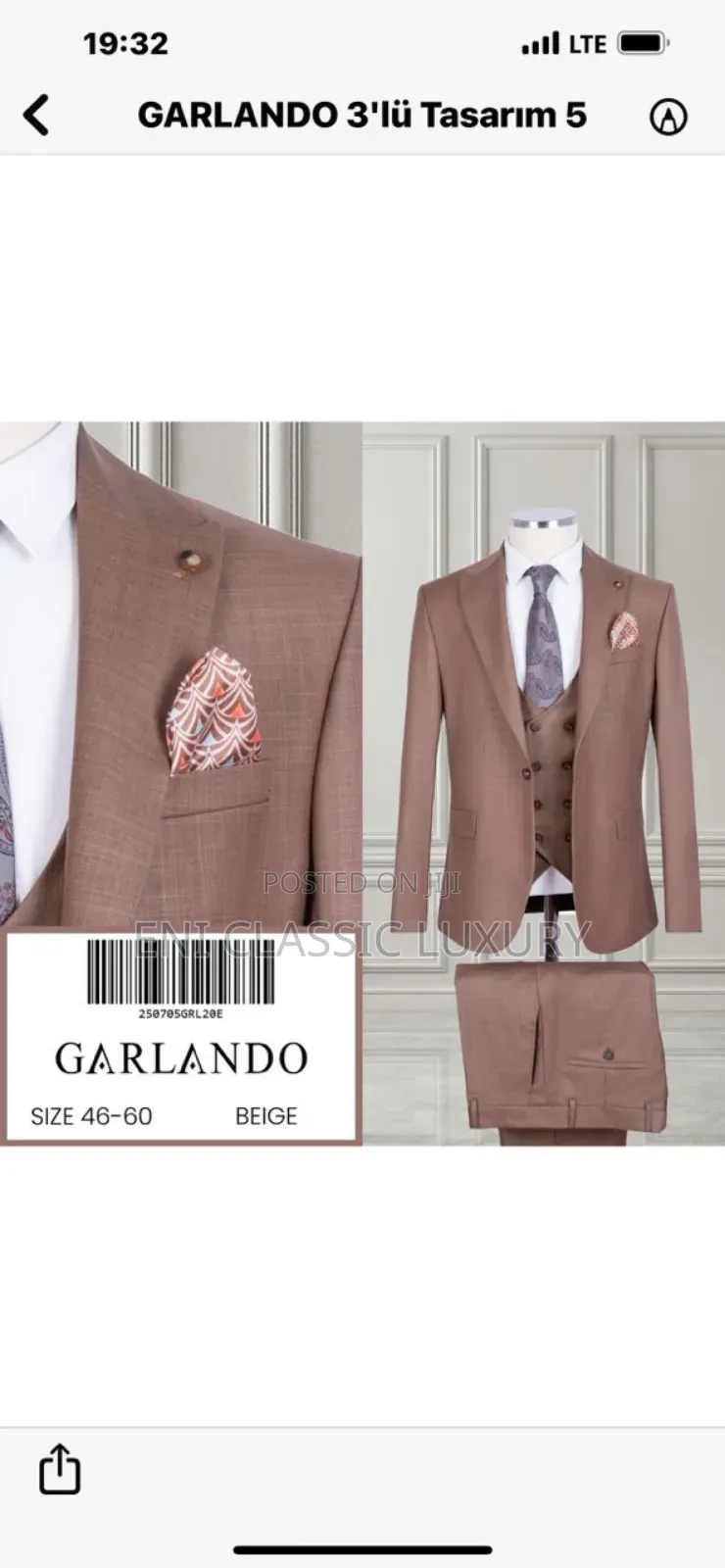 Pure Quality Luxury Men's Suite Well Branded Package 📦