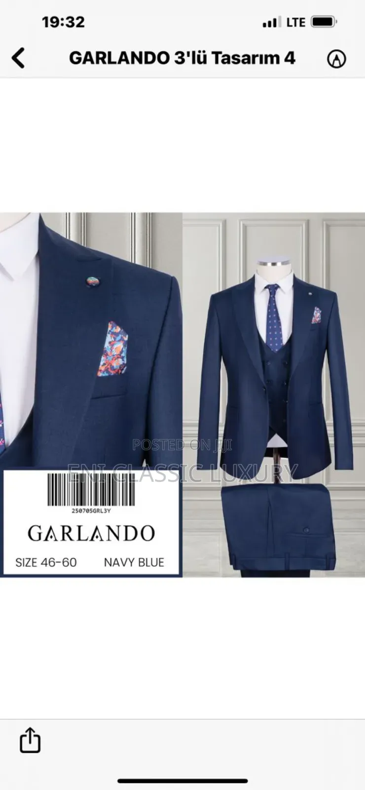 Pure Quality Luxury Men's Suite Well Branded Package 📦