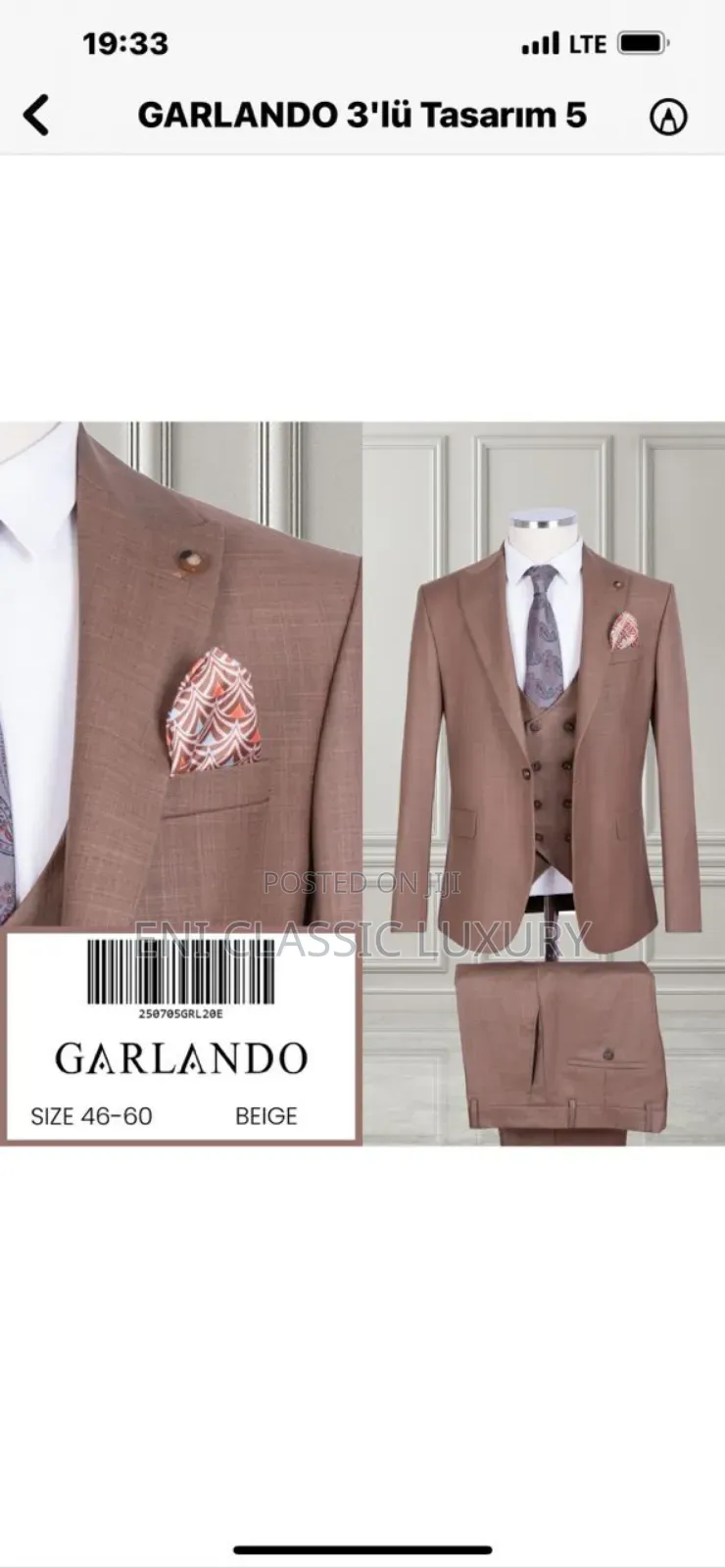 Pure Quality Luxury Men's Suite Well Branded Package 📦