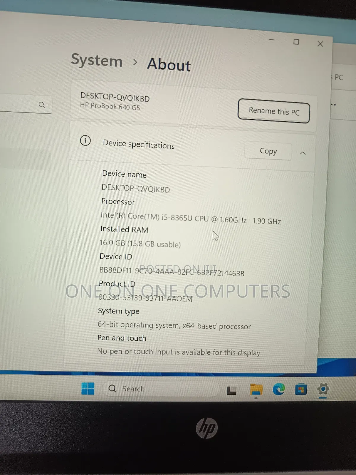 Laptop HP ProBook 640 G4 16GB Intel Core I5 SSD 256GB