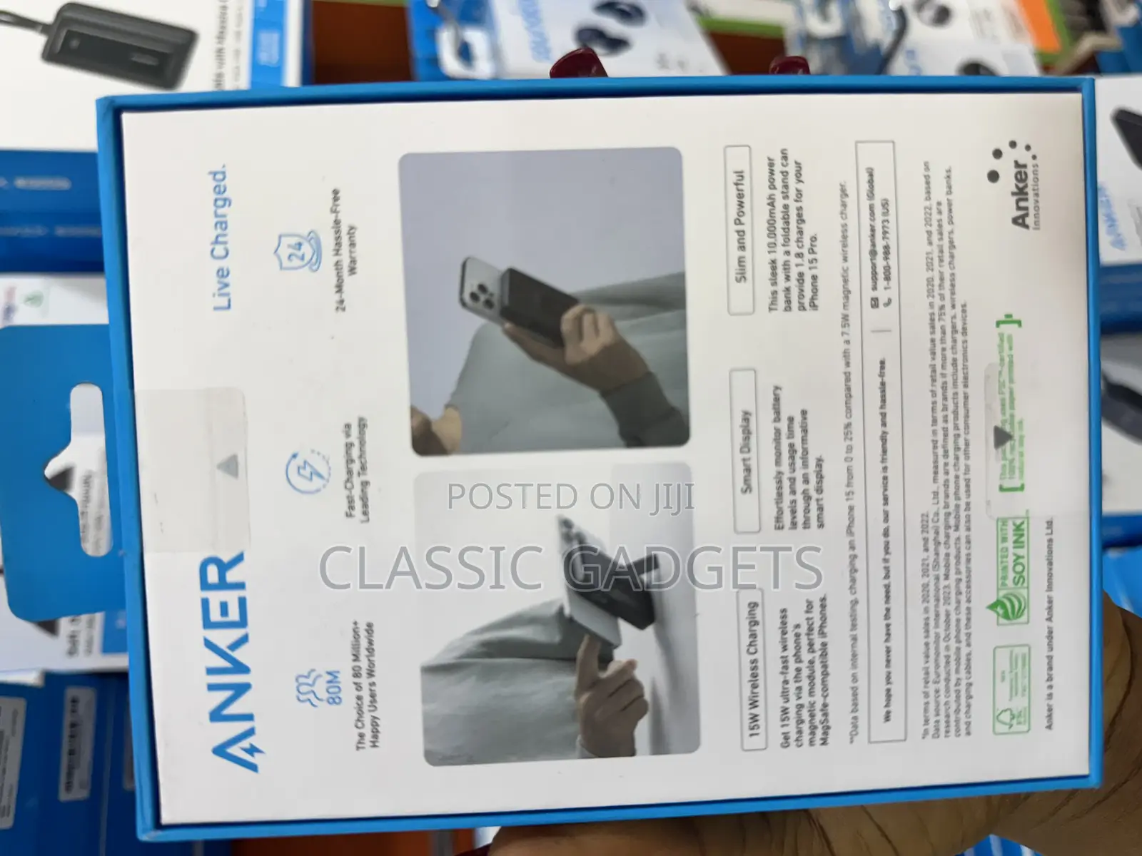 Anker 15w Ultra Maggo Magnetic Wireless Power Bank ()