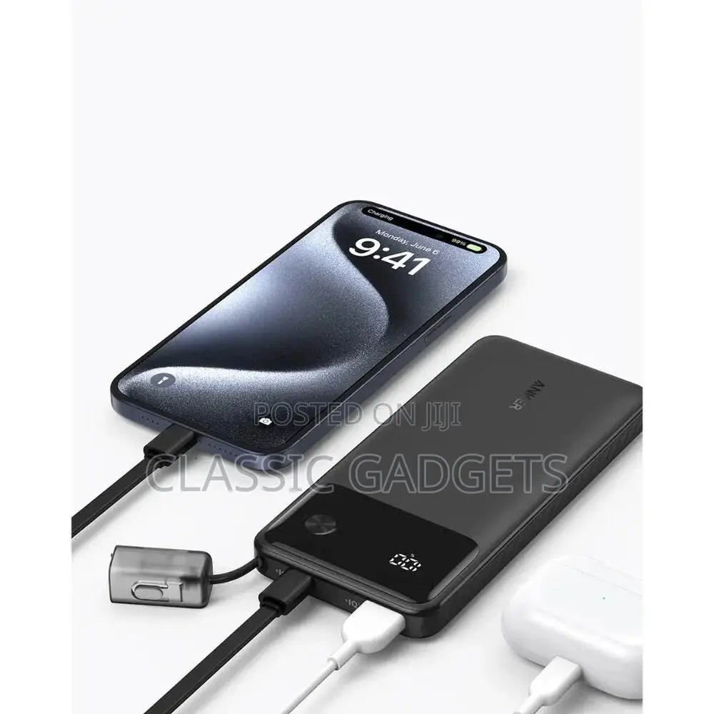 Anker Power Bank Powercore 10000mah 22.5w With Usb C Cable