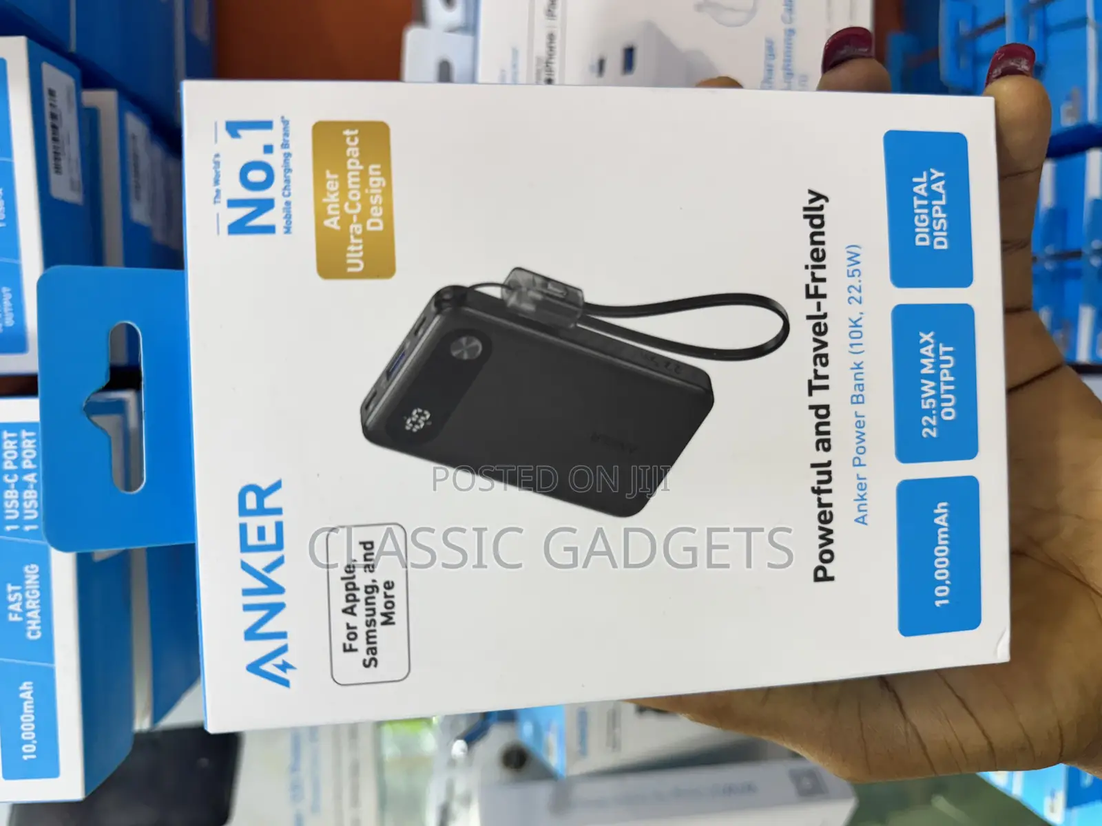 Anker Power Bank Powercore 10000mah 22.5w With Usb C Cable