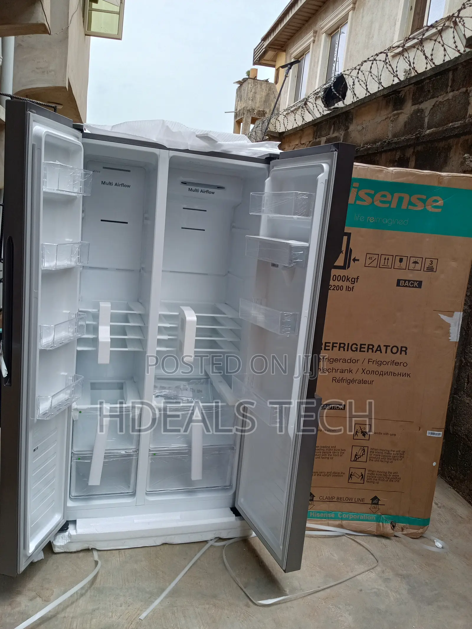 Hisense Rc-67ws Side-by-Side Refrigerator 516l Capacity