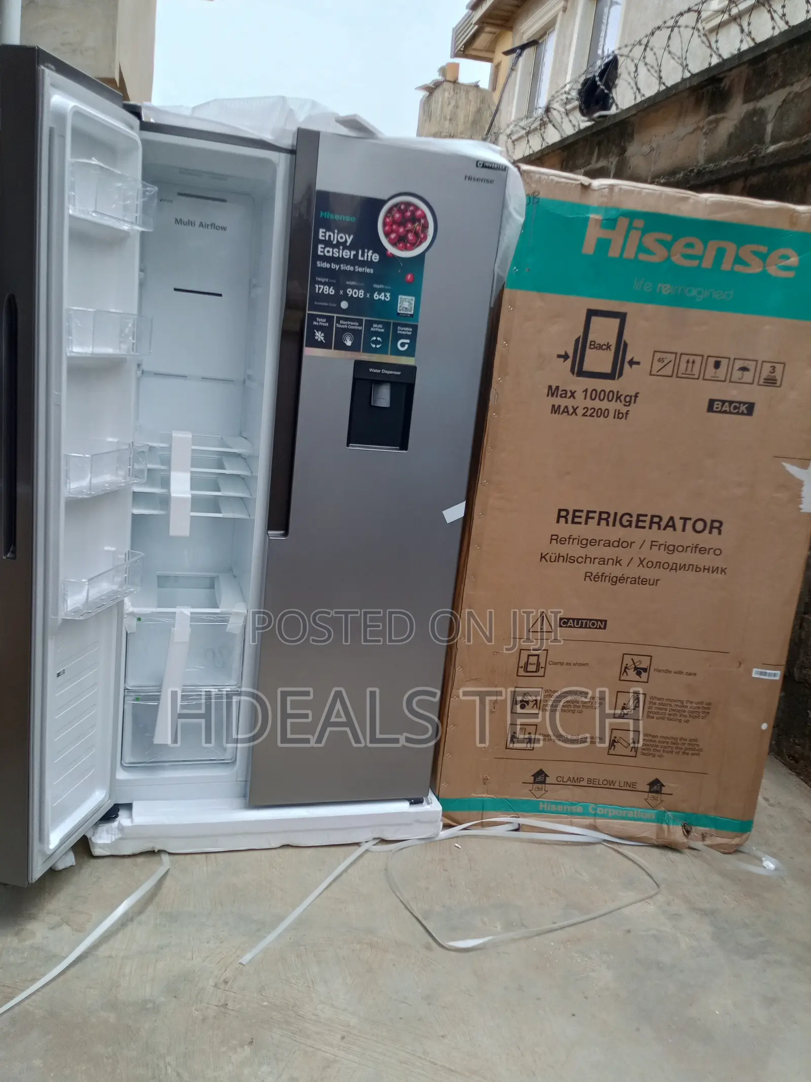 Hisense Rc-67ws - Energy-Efficient Side-by-Side Fridge