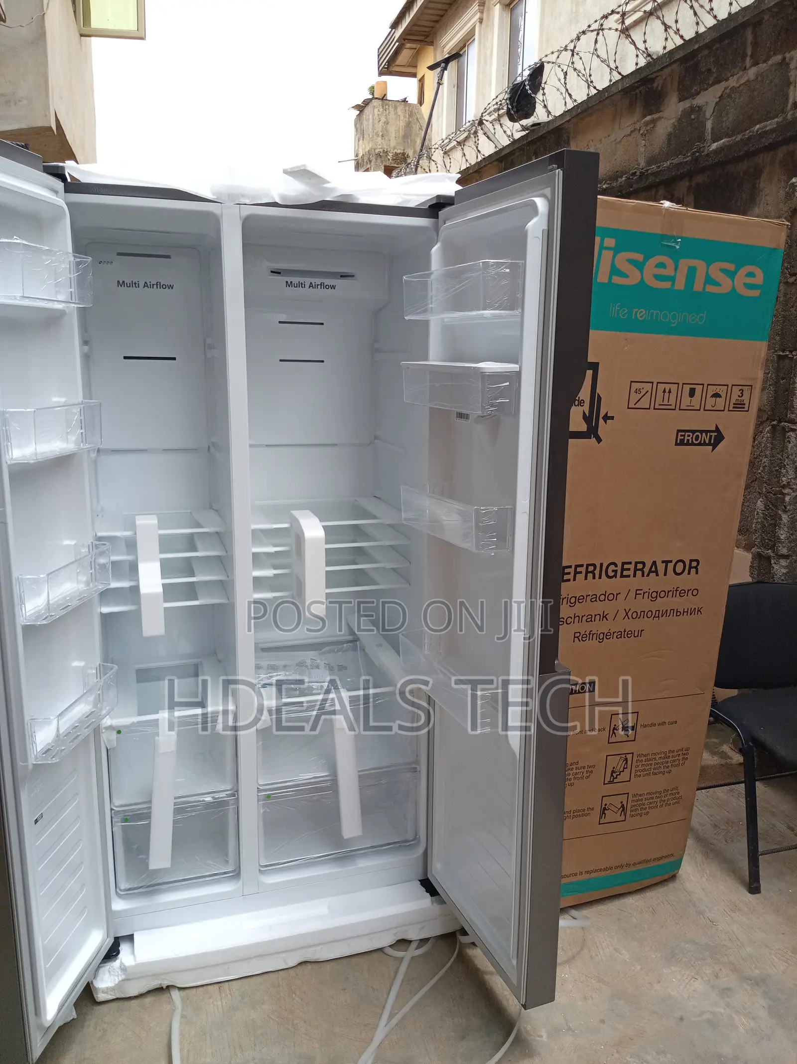 Hisense Rc-67ws Side-by-Side Fridge - Frost-Free Stylish