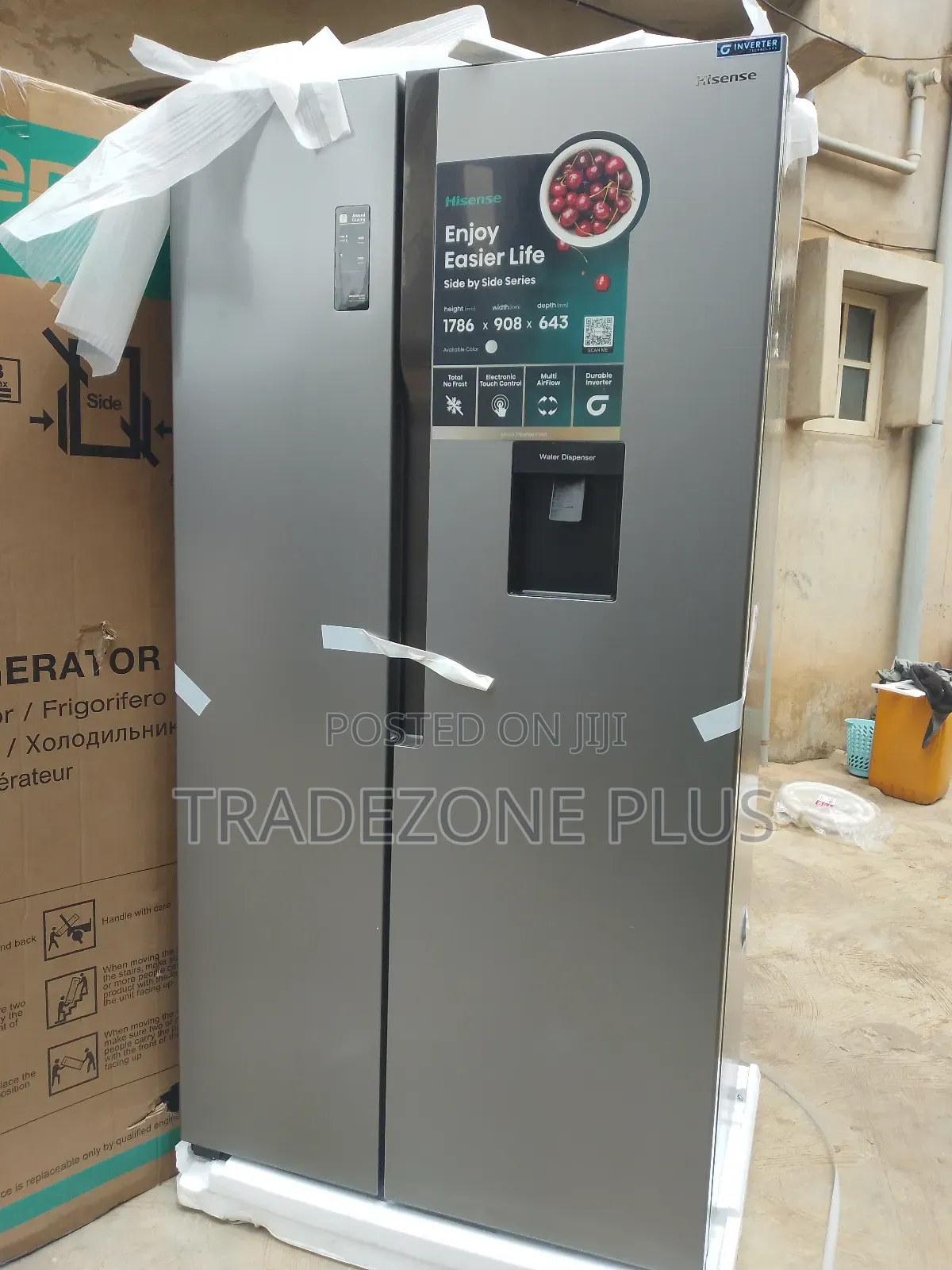 519l Side by Side Refrigerator With Dispenser