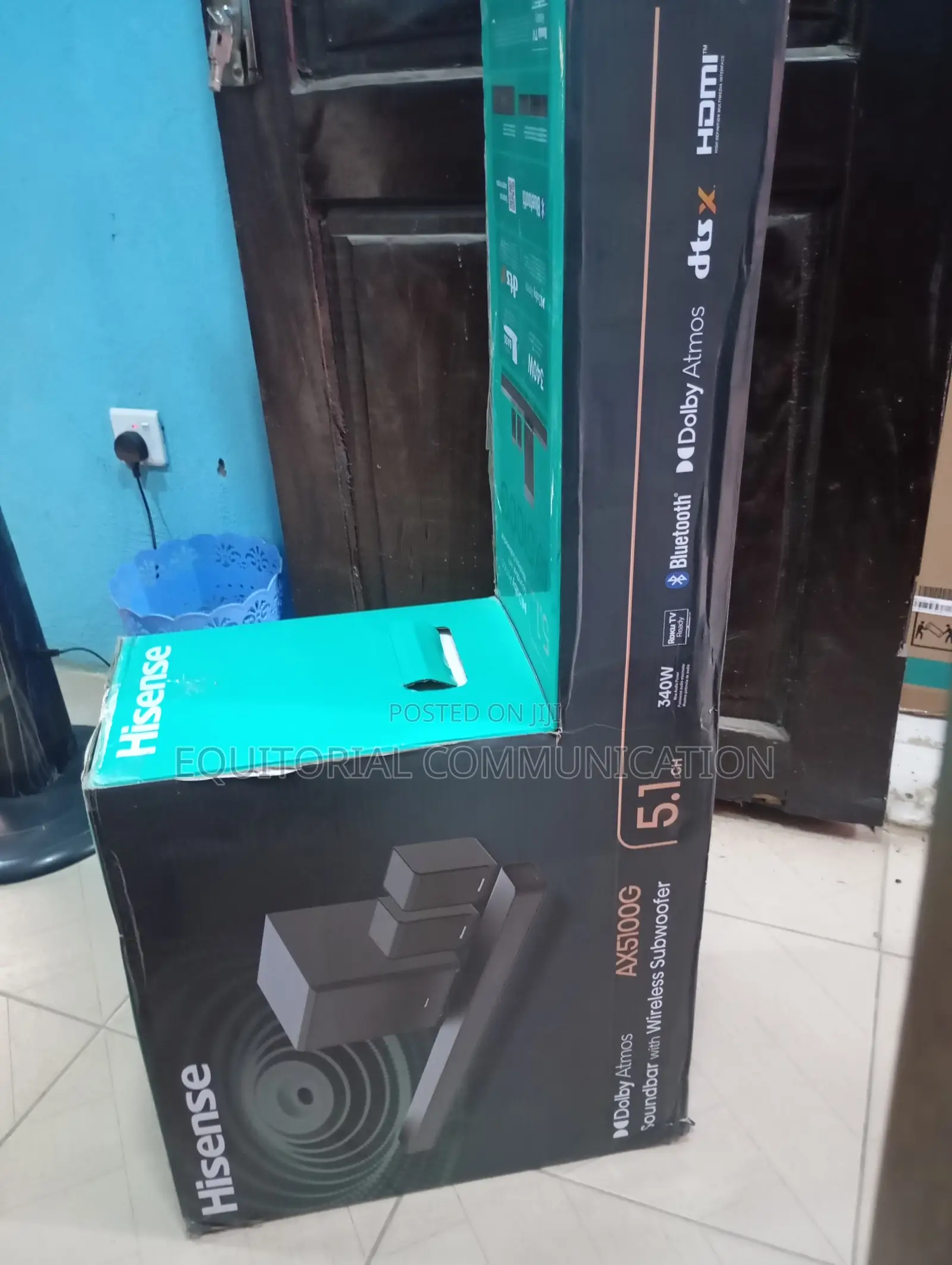 Sleek Hisense Ax5100g 340w Soundbar With Wireless Subwoofer