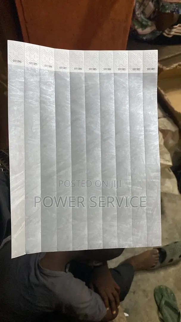100 Pieces Paper Wristbands Events Tags
