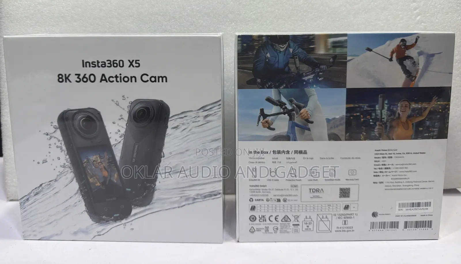 Insta360 X5 8k 360 Action Camera