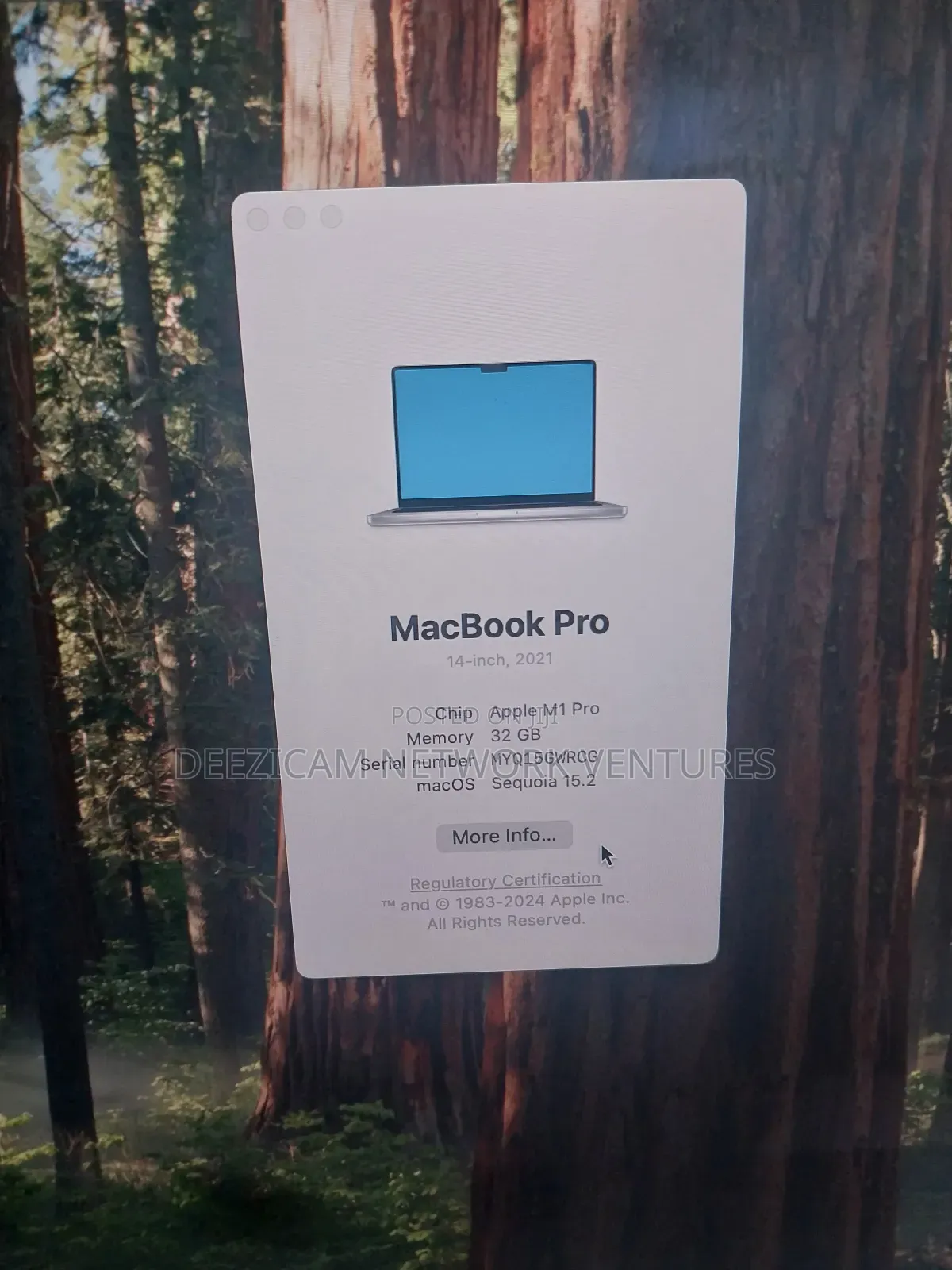Laptop Apple MacBook Pro 2021 M1 32GB Apple M1 Pro SSD 512GB