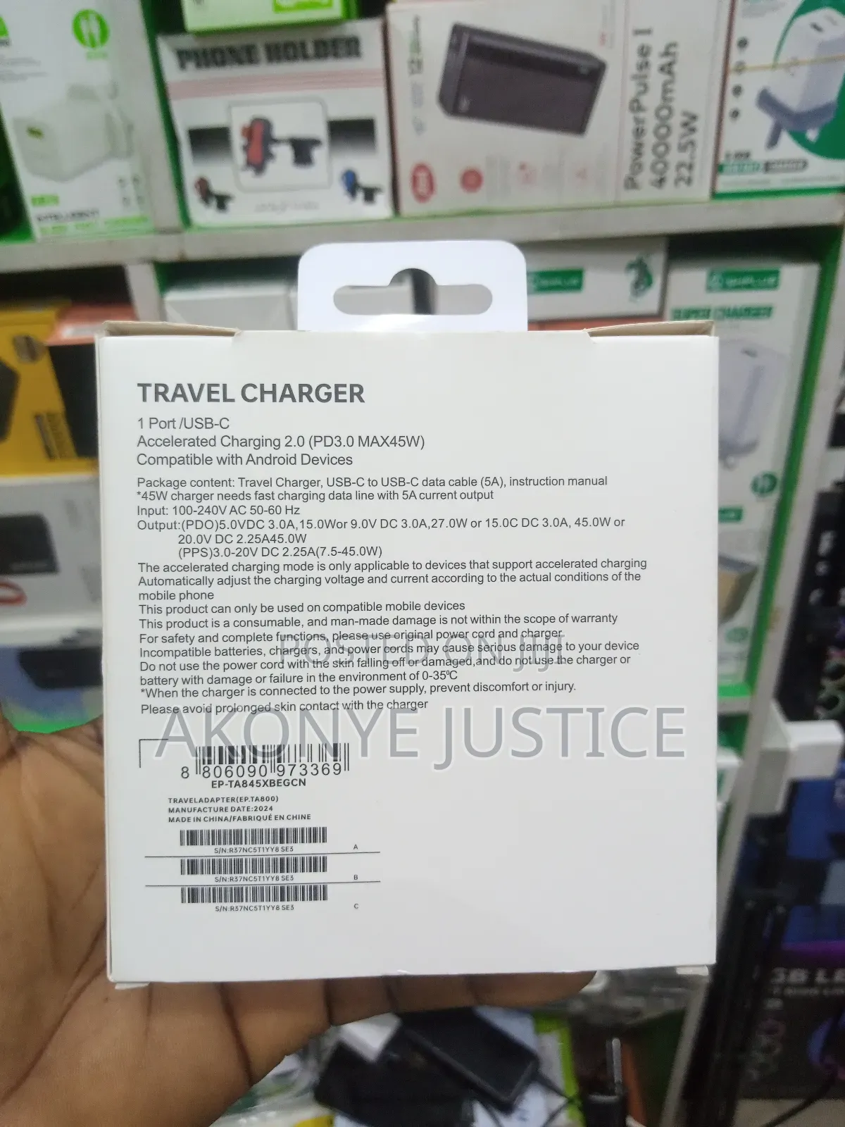 Samsung Pd 45watts Adapter Charger