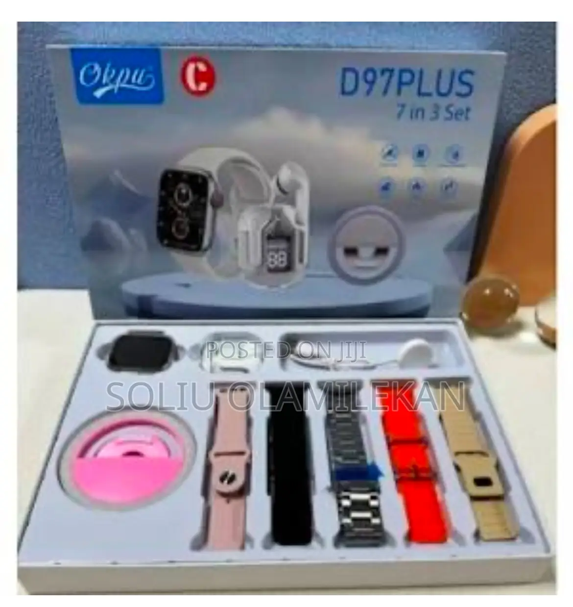 D97 - 7 in 3 Set Smart Watch