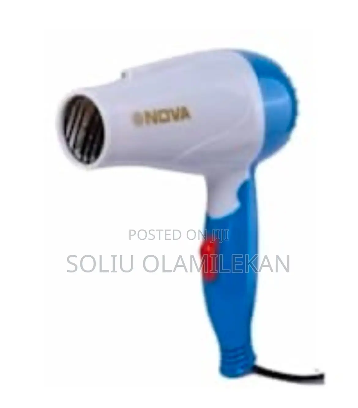 Nova Foldable Hand Hair Dryer - 1000w
