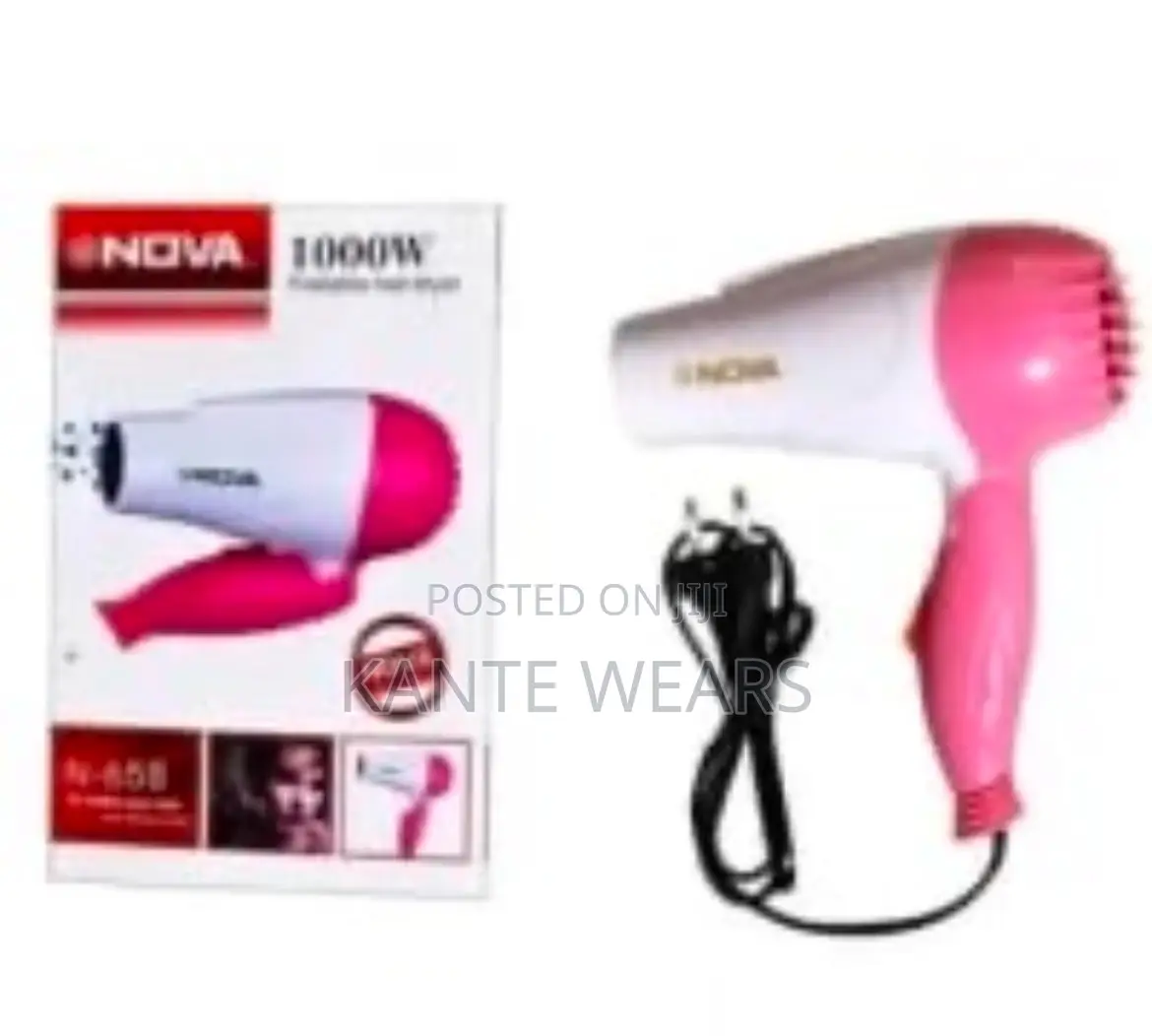 Nova Foldable Hand Hair Dryer - 1000w