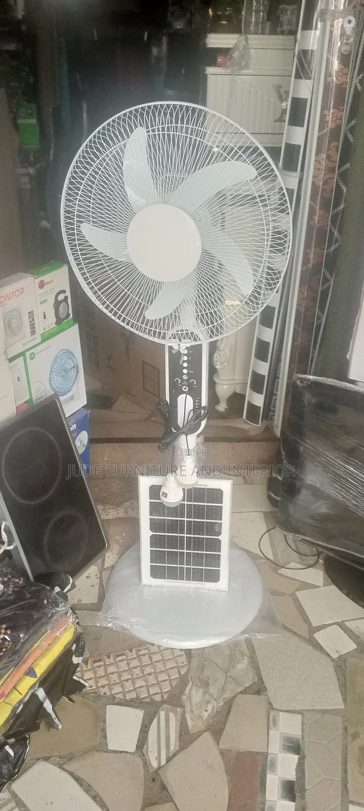 Low Voltage Solar Rechargeable Fan