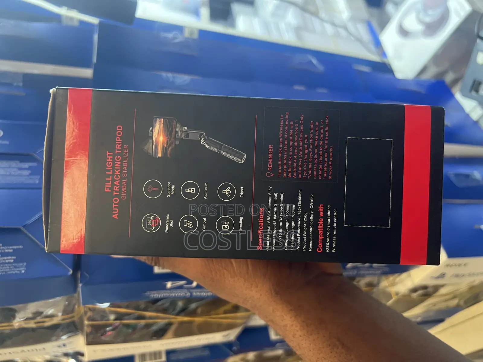 Foldable Selfie Stick Tripod Stabilizer With Remot