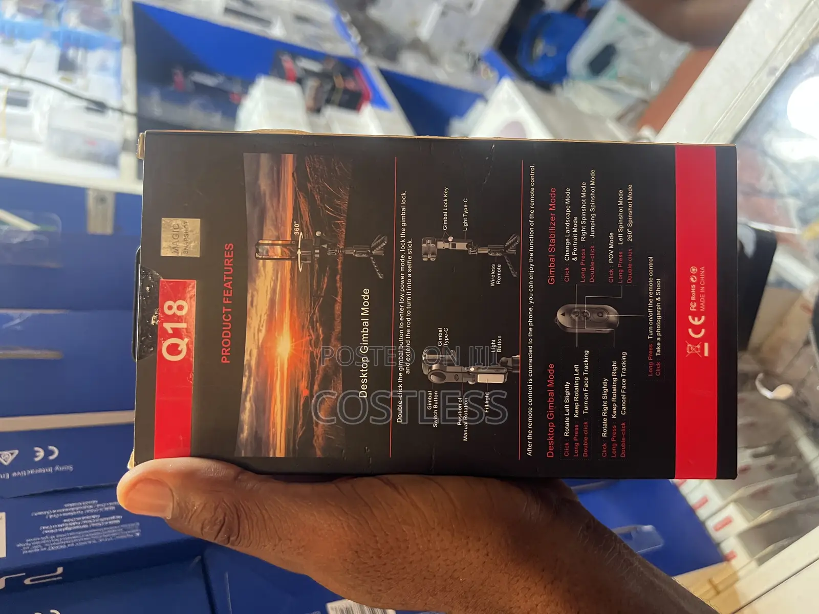 Foldable Selfie Stick Tripod Stabilizer With Remot