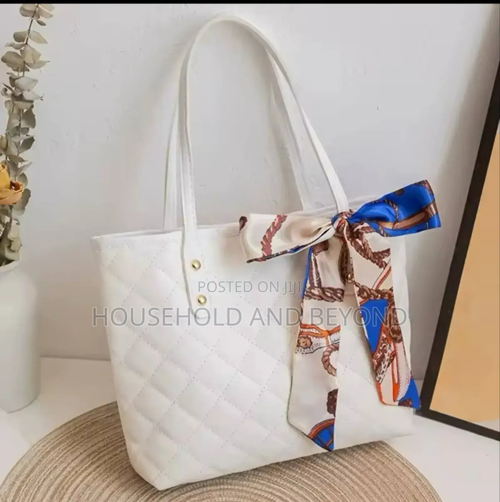 Fashion Women Shoulder Bag Rhombic Embroidery Handbag
