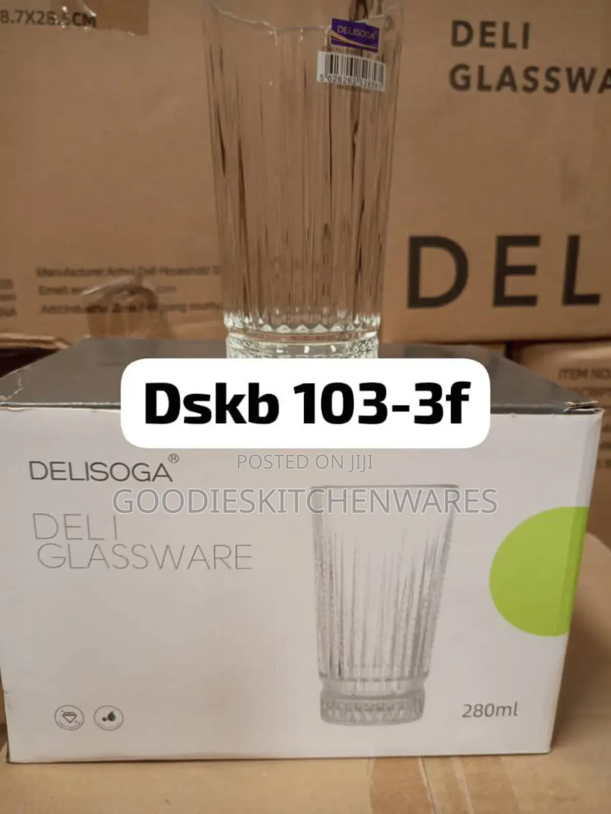 Water Glass Cup 6 PCS (4 Designs)