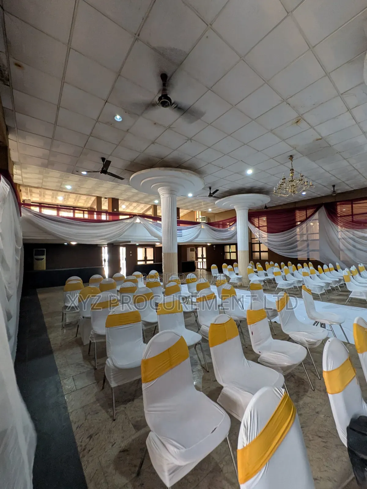 500 Capacity Per Use Hall Space
