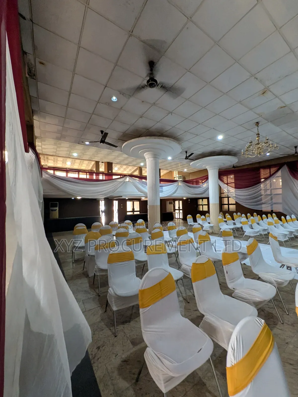 500 Capacity Per Use Hall Space