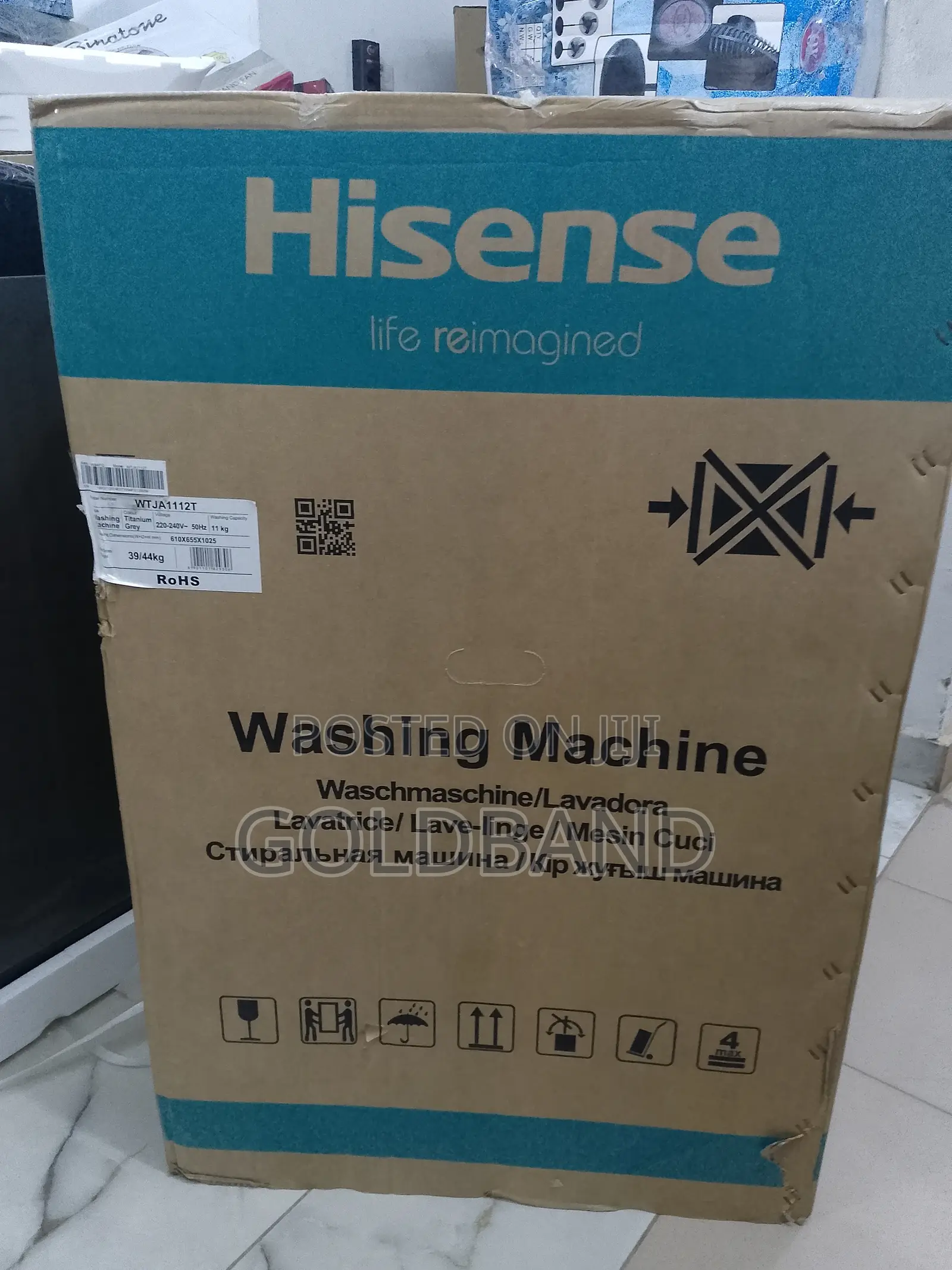 Hisense 11kg Automatic Washing Machine With Drain Pump