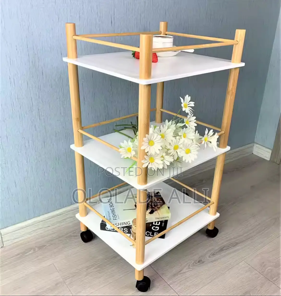 Nordic Minimalist Movable Storage Rack