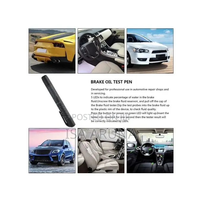 Automotive Brake Oil Moisture Fluid Tester Pen-Black
