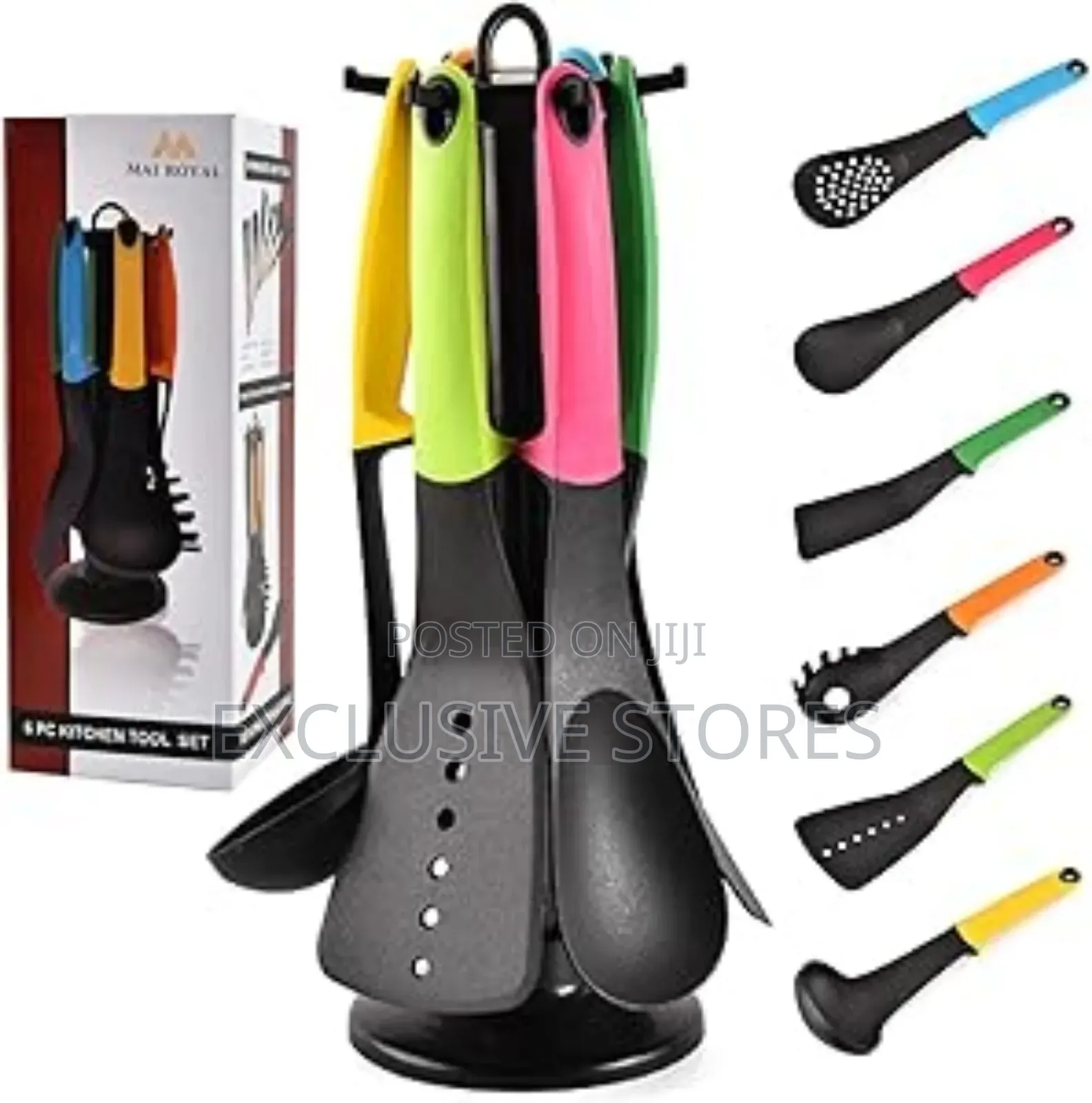 7- Piece Kitchen Utensils Set With Holder