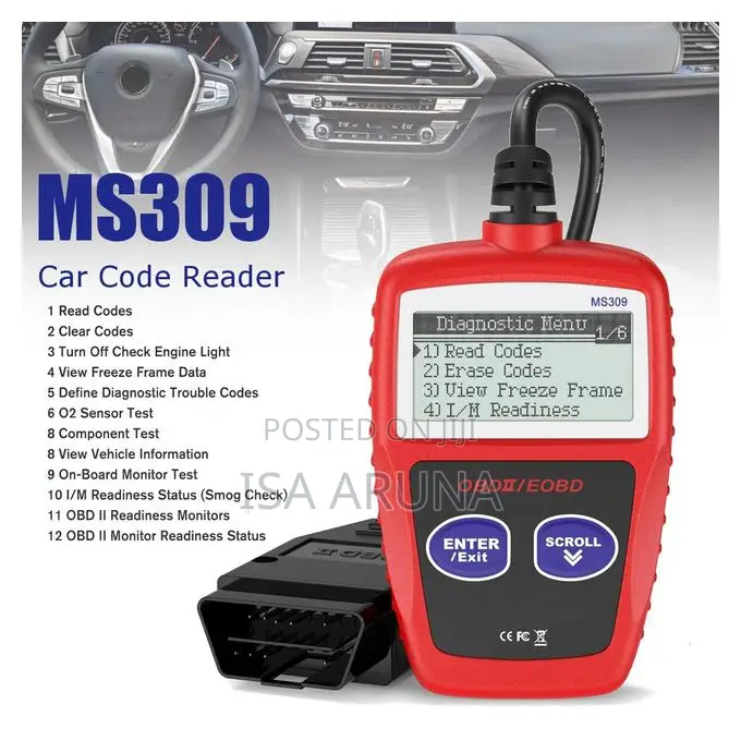 Ms309 Obd2 Ii Scanner Car Engine Diagnostic Tool