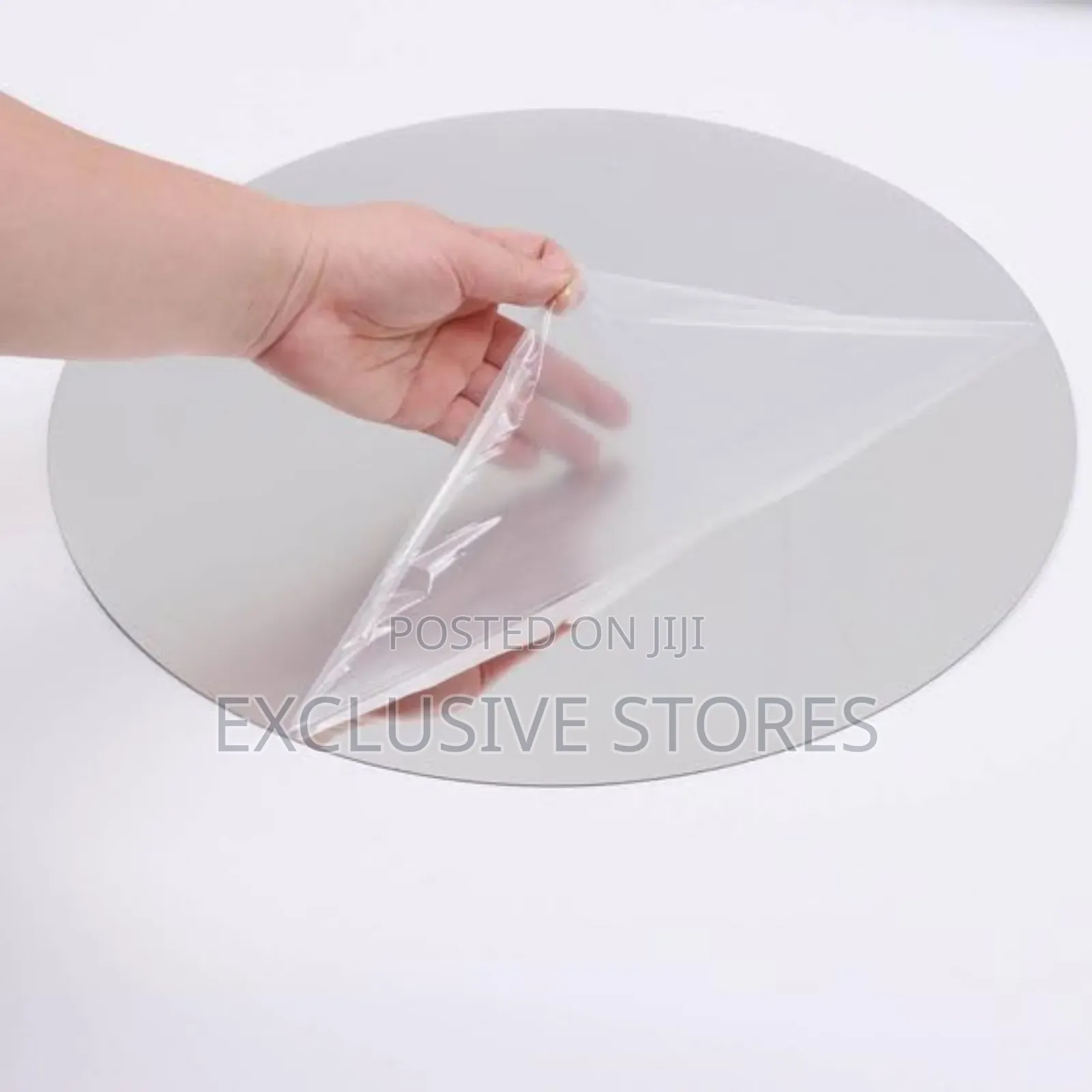 Wallwear Self Adhesive Plastic Oval Mirror