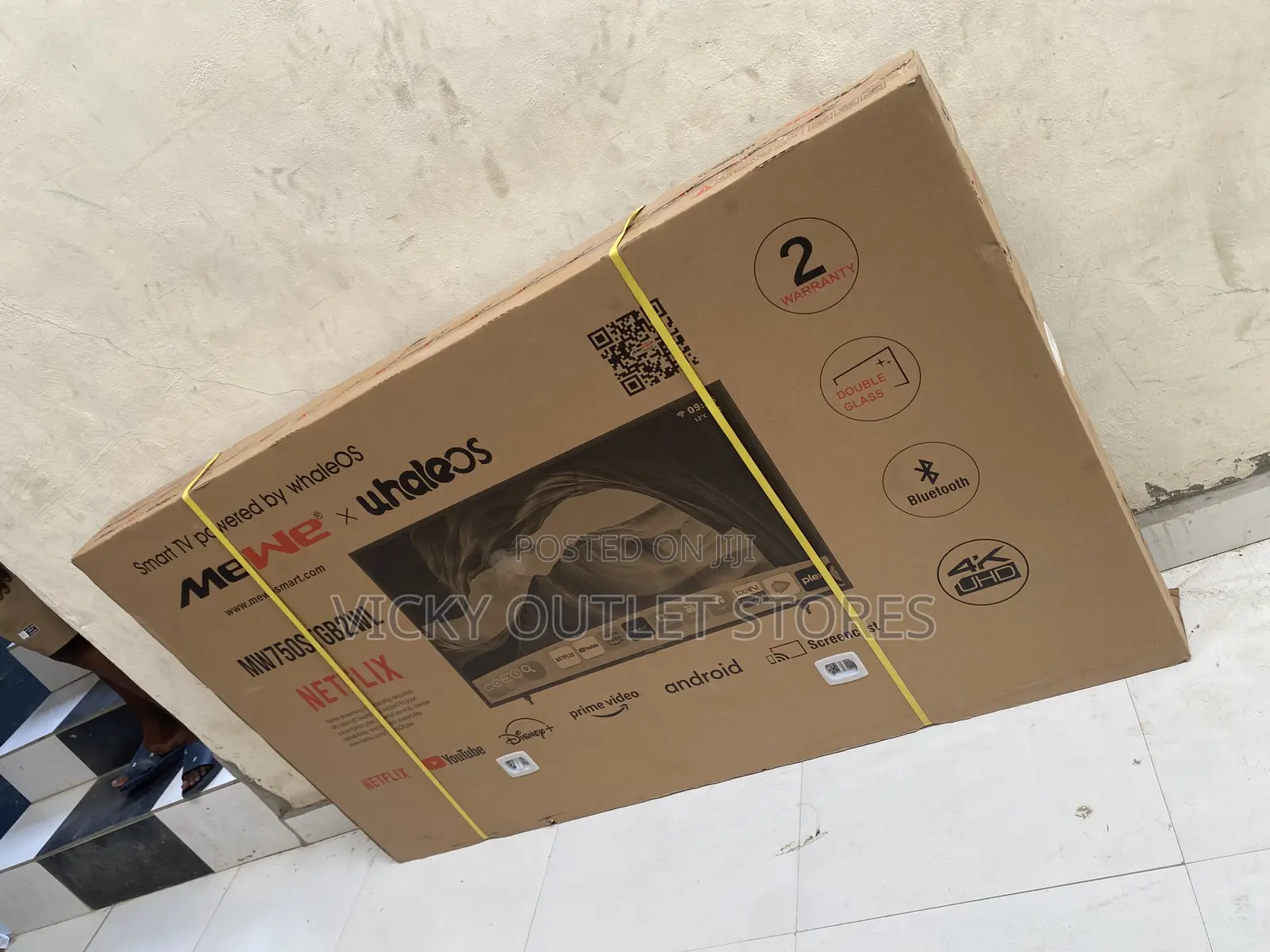 75”Whaleos Double Screen Smart Tv