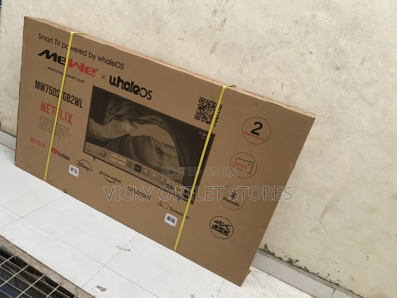 75”Whaleos Double Screen Smart Tv