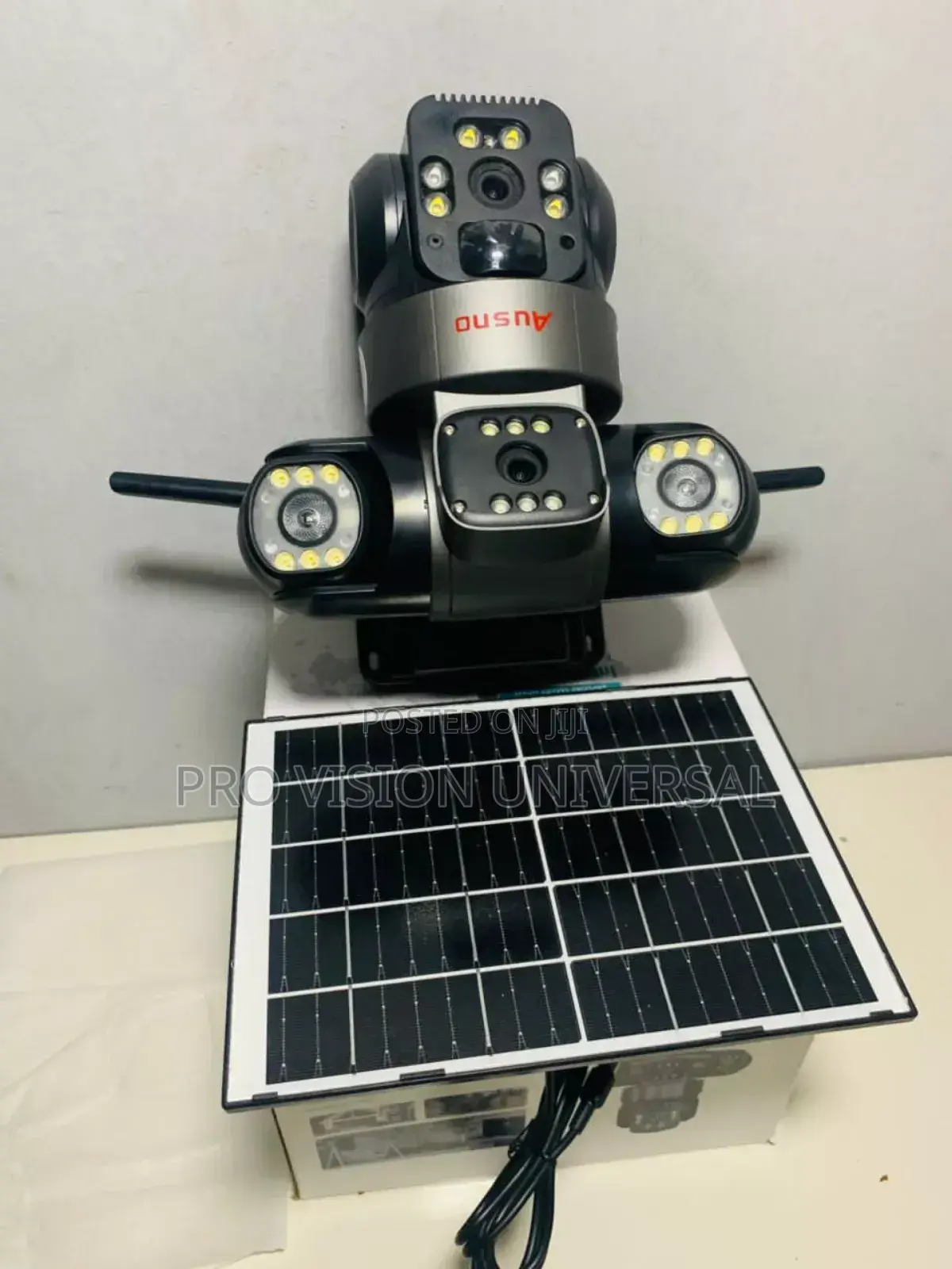 Solar Camera V380 3lens Security Camera 8 Mega Pixel