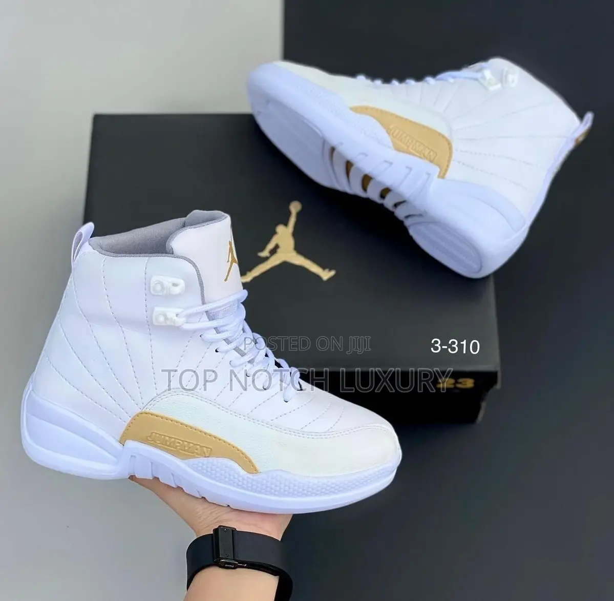 Original 5 Air Jordan 12 Retro “Ovo” White/ Metallic Gold