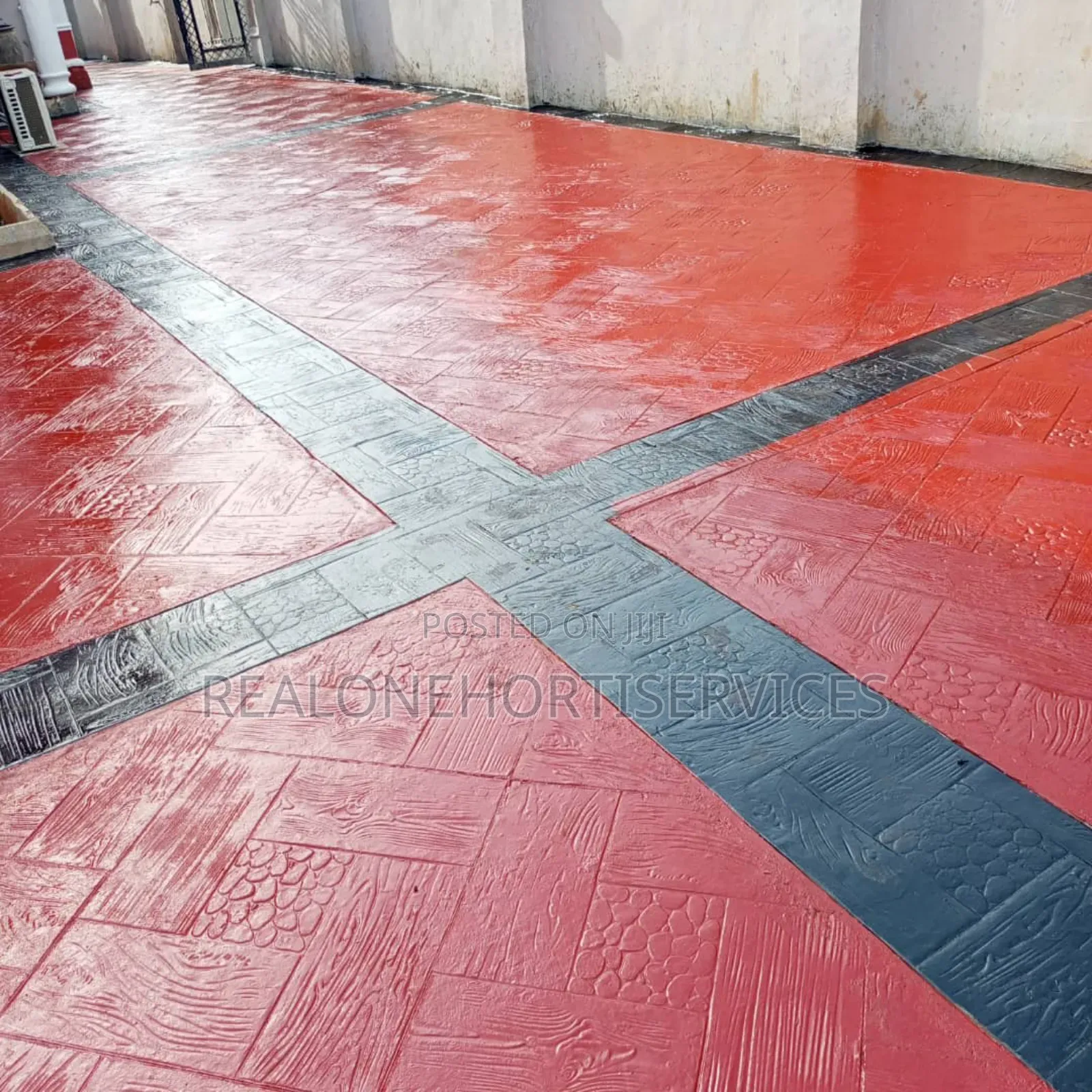 Real Polished Floor Stamping Services With Skill Expertise Hands