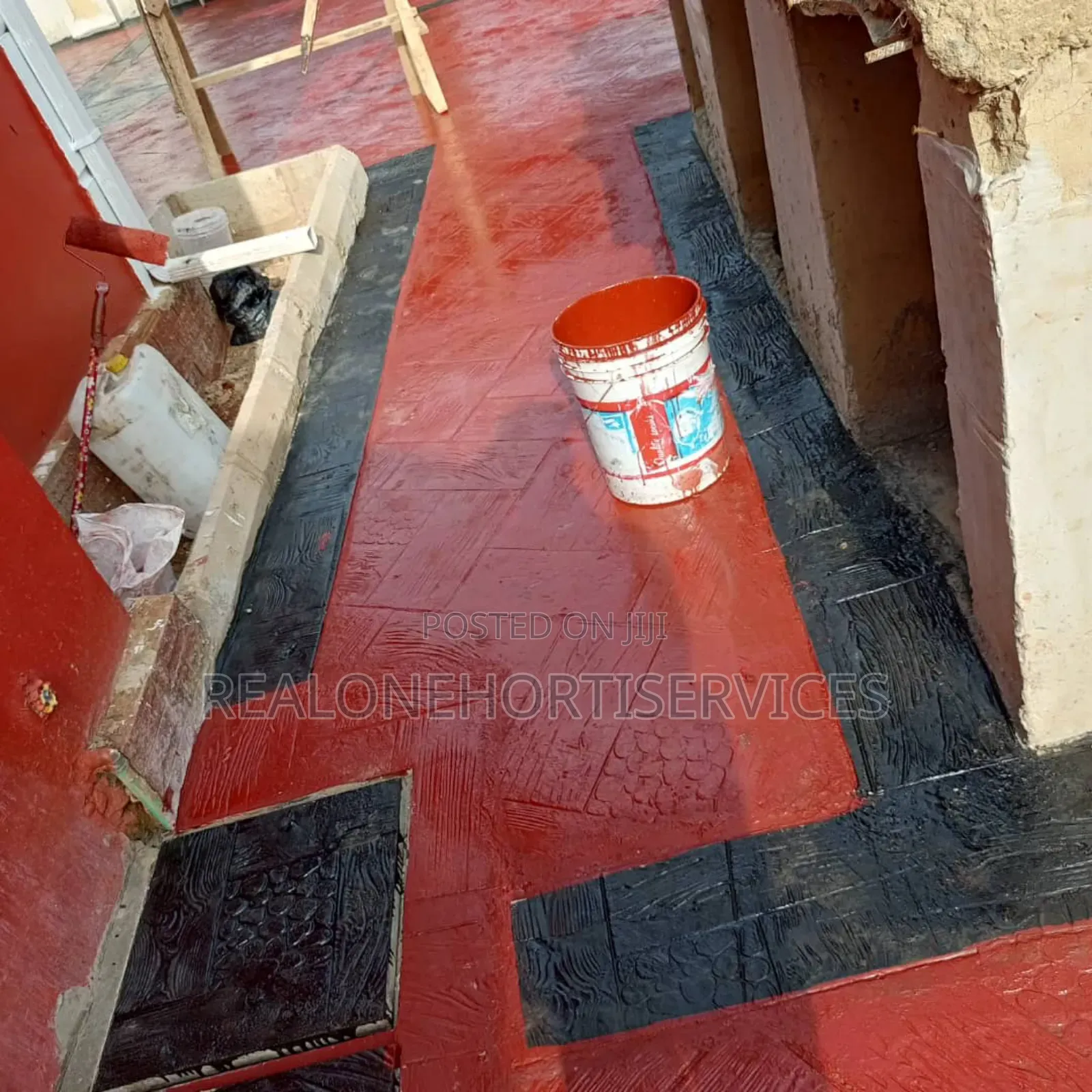 Real Polished Floor Stamping Services With Skill Expertise Hands