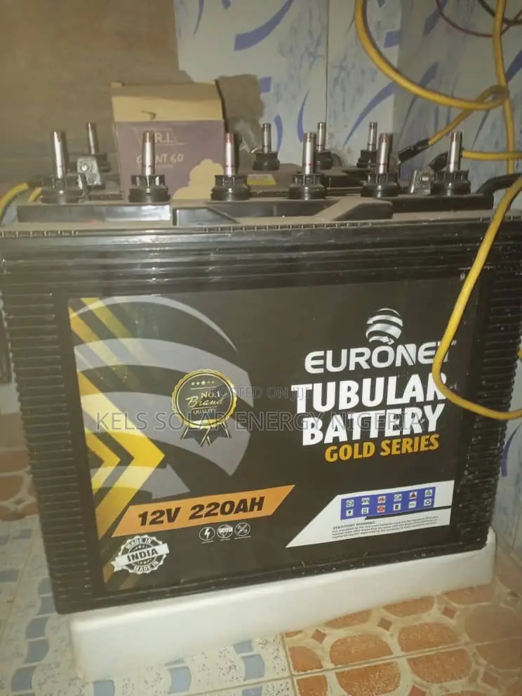 Euronet 220ah Tall Tubular Battery 12v