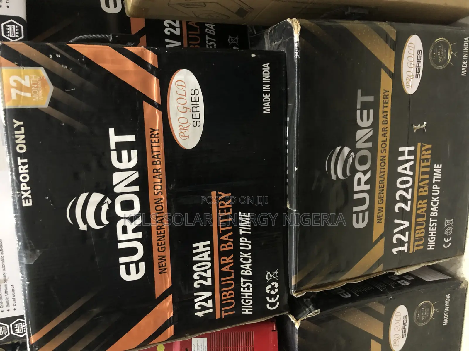Euronet 220ah Tall Tubular Battery 12v