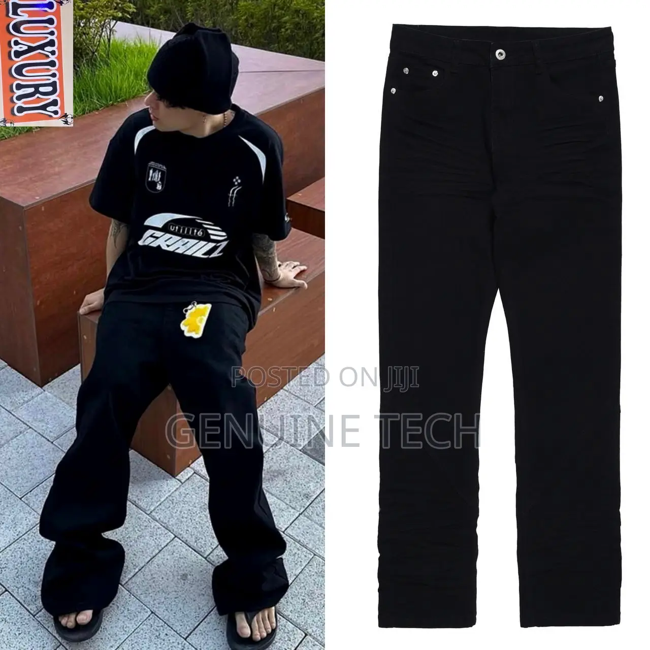 High Quality Raw Black Denim 🥶🔥